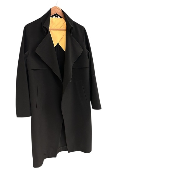 Charlotte Sosken sz.M (2) EUC Black Duster trench coat classic in new condition - Picture 2 of 15